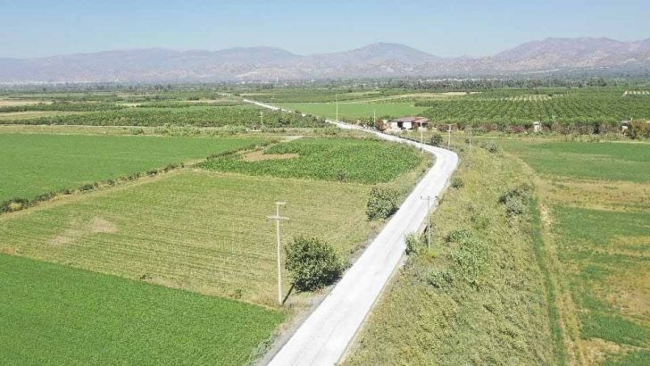 Büyükşehir’in çalışması ile Pirlibey-Hamzallı yolu güvenli hale geldi