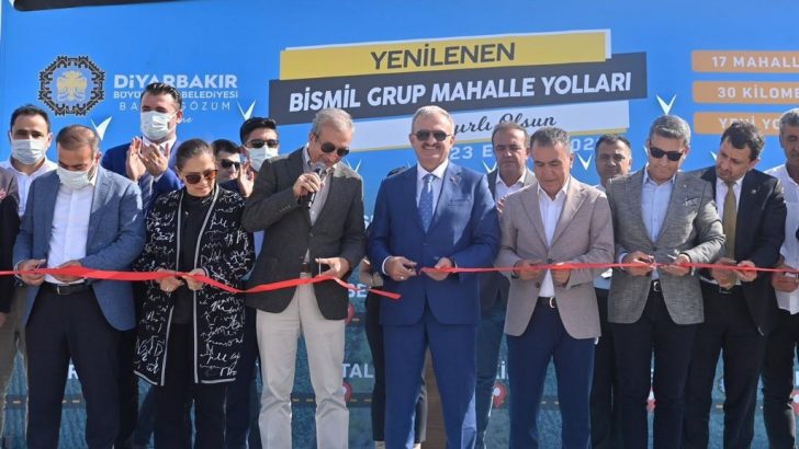Diyarbakır’ın hızla büyüyen ilçesinde grup yolu açılışı