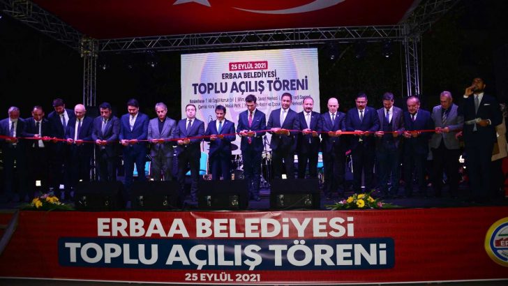 Erbaa’da 60 milyon TL’lik yatırımlar için toplu açılış töreni