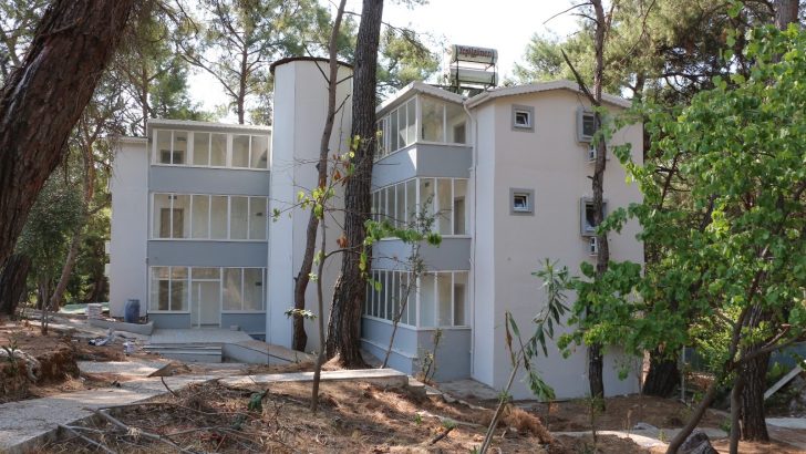 Gençlik kampının yapımında sona gelindi