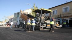 Malazgirt Belediyesinden sıcak asfalt çalışması