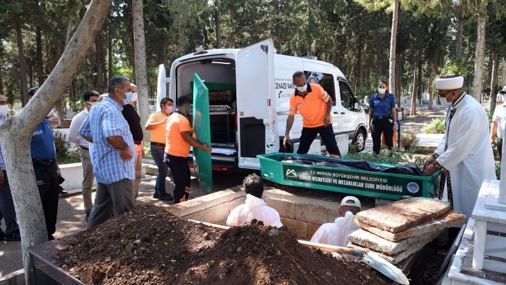 Mersin Büyükşehir Belediyesi’nden defin tatbikatı