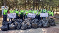 OEDAŞ çalışanlarından orman temizliği