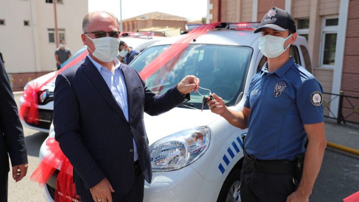 Sivas Belediyesinden polise araç desteği
