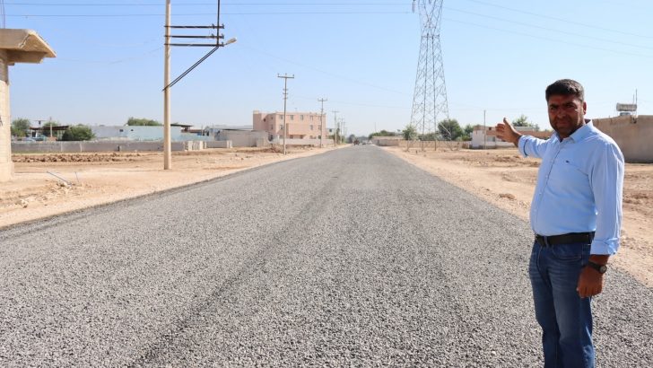 Suruç’un Dinlence Mahallesi yolu sathi asfaltla buluştu