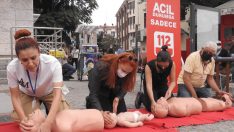 Vatandaşlara uygulamalı ilk yardım eğitimi