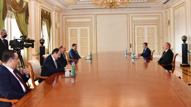 Azerbaycan Cumhurbaşkanı Aliyev, Çalışma ve Sosyal Güvenlik Bakanı Bilgin’i kabul etti