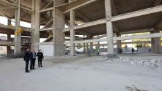 Başkanlar Aygün, yapımı devam eden projeleri İnceledi