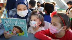 Çocuk kütüphanesinde atölye çalışmaları sürüyor