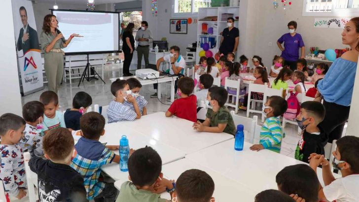 Çocuklara el yıkamanın önemi anlatıldı
