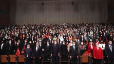 Cumhurbaşkanı Erdoğan: “Kadını ile erkeği ile 84 milyon omuz omuza büyük ve güçlü Türkiye’yi inşa etmekte kararlıyız”