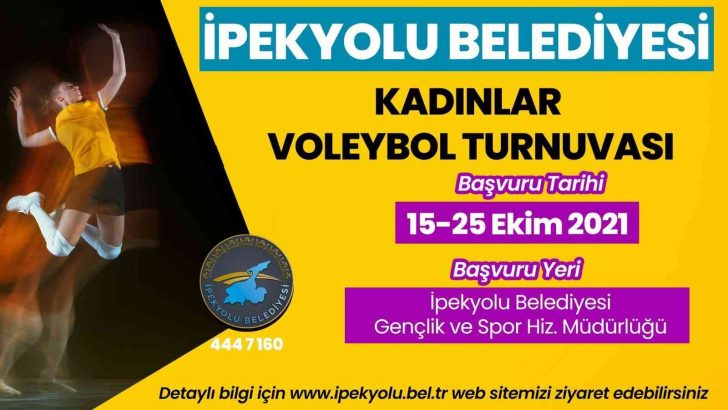 İpekyolu Belediyesinden kadınlar için voleybol turnuvası