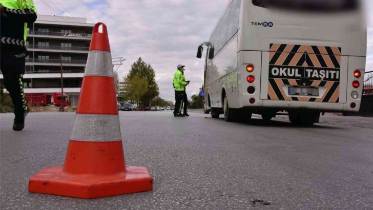 Konya’da okul servislerine denetim