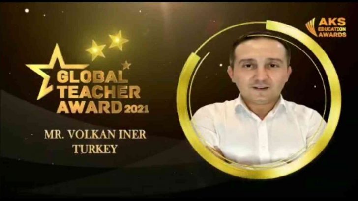 Manisalı öğretmen ‘Küresel Öğretmen’ ödülünü aldı