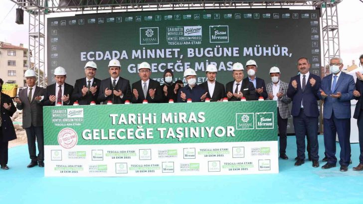 Meram’da Şükran Kentsel Dönüşüm Projesi’nde ilk temel atıldı