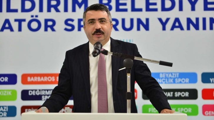 Yıldırım’dan amatör spor kulüplerine malzeme desteği