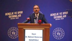Bakan Kasapoğlu: “Harcanan her bir kuruşu gençlerimiz için harcıyoruz”