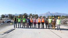 Başkan Böcek Karaman Köprüsü inşaatını inceledi