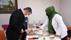 Başkan Ertuğrul Çetin’den Hanım Evi kursiyerlerine ziyaret