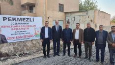 Başkan Yalçınkaya asfalt çalışmalarını yerinde inceledi