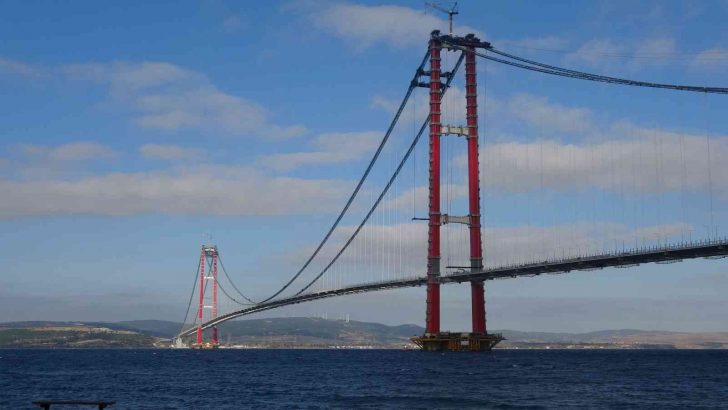 Cumhurbaşkanı Erdoğan, 1915 Çanakkale Köprüsü’nün son tabliye bloğu montajı için Çanakkale’ye geliyor