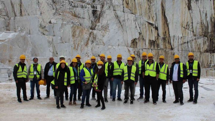 Doğal taş madencileri iş sağlığı ve güvenliği önlemlerini İtalya’da yerinde inceledi