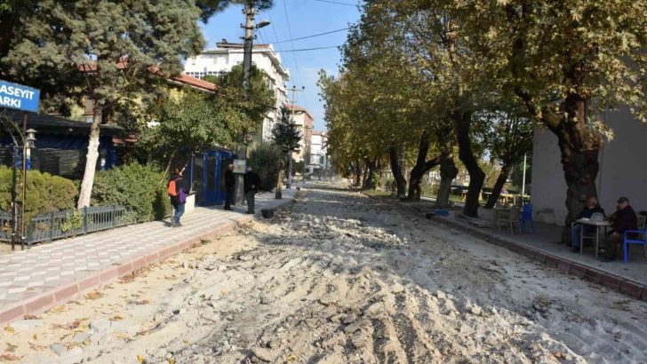 Edremit Belediyesi cadde ve sokakları yeniliyor