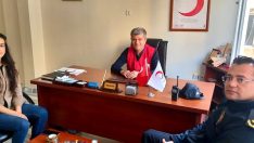 Edremit polisinden Kızılay ziyareti