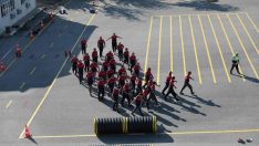 İtfaiyeden zorlu parkur