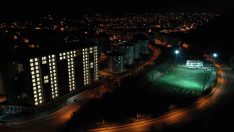 KYK lambalarıyla “Ata” yazdılar