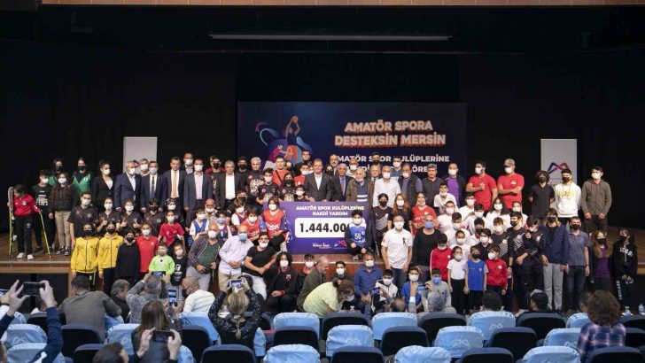 Mersin’de 173 amatör spor kulübüne 1 milyon 444 bin lira maddi destek