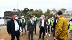 Proje çalışmalarını yerinde inceledi