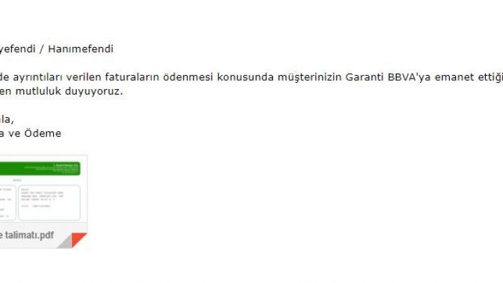 Sahte e-mail dolandırıcılığa dikkat