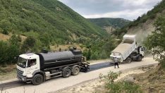Sinop’ta 230 km köy yoluna asfalt
