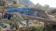 Tarihe tanıklık esen köprünün restorasyon çalışmaları sürüyor