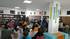 Tekkeköy İlçe Halk Kütüphanesi yenilenen yüzüyle ilgi görüyor