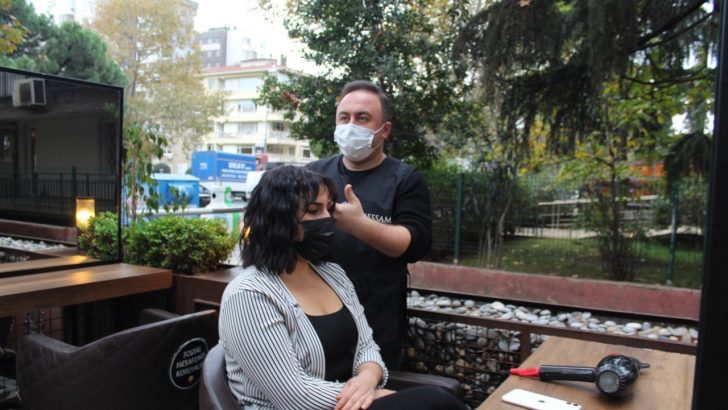 Ünlü kuaför Emre Yeşiloğlu’ndan pandemiye ilginç çözüm