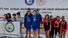 Yüzmede bronz madalyalar Erzurum’a