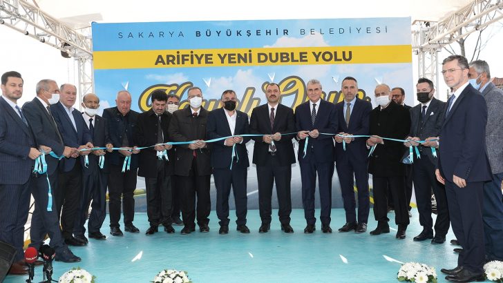 5 milyon liralık duble yol, törenle açıldı