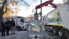 Akşehir Belediyesinden bir ilk daha yeni nesil çöp konteynerleri hizmette