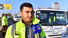 Ankara Büyükşehir Belediyesi’nden ücretsiz çekici hizmeti