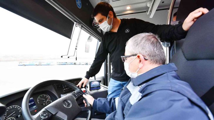 Ankara’nın yeni otobüsleri için EGO şoförleri sürüş eğitiminde