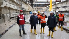 Başkan Bıyık, metro inşaatını inceledi