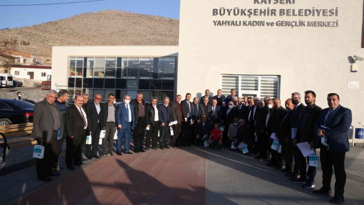 Başkan Büyükkılıç, Yahyalı’da 41 mahalle muhtarı ile bir araya geldi