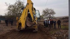 Ekinci üst yapı çalışmalarını inceledi