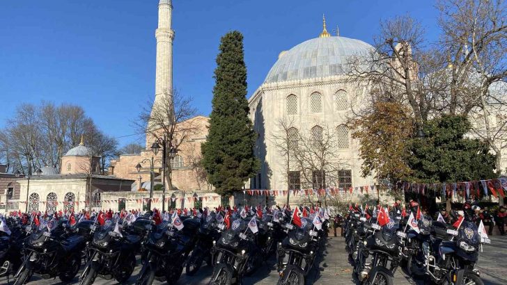 Emniyet Genel Müdürlüğü’ne 215 motosiklet tahsis edildi