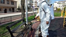 İlkadım’da virüsle mücadelede 2,3 ton dezenfektan, 12 bin 400 maske