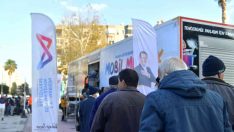 Mersin Büyükşehir Belediyesinin mobil mutfak tırı ilçelerde