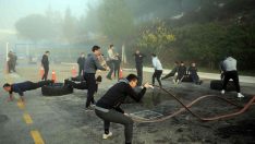 Yeni itfaiye erleri ilk eğitimlerini gerçekleştirdi