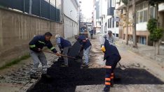 Akdeniz Belediyesi yol çalışmalarına aralıksız devam ediyor